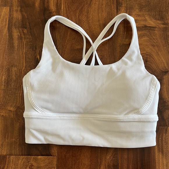 Lululemon energy white ribbed bra - Picture 2 of 3